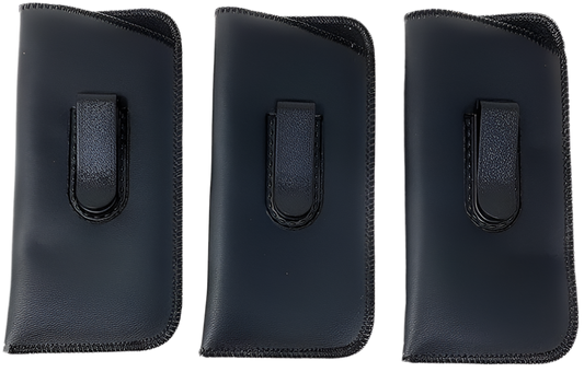 Slip-In Eyeglass pouch pocket clip 3 Pack