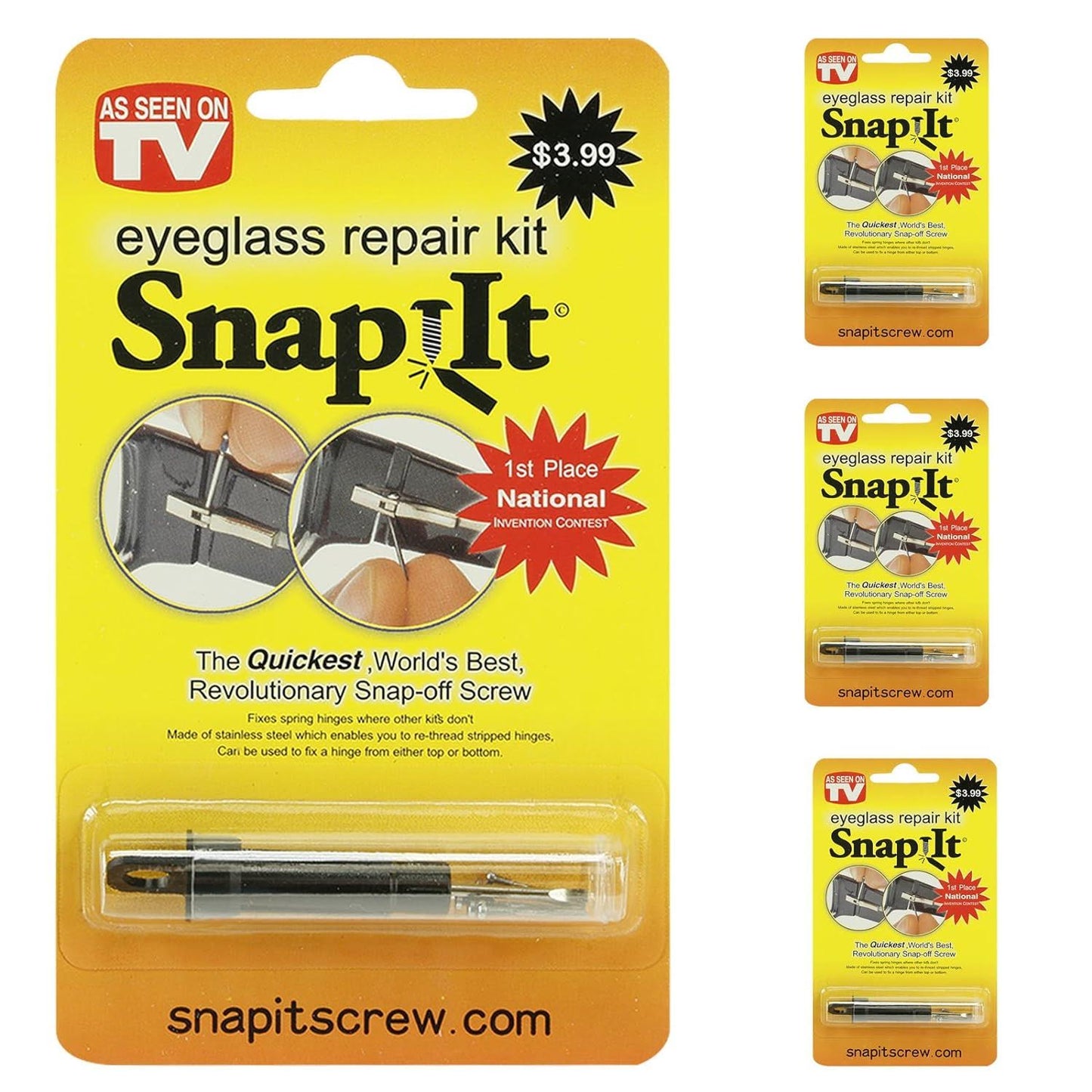 Snap It Eyeglasses Repair Kits (3Pack)