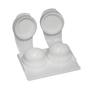 White Flip Top Contact Lens Cases (50 Pack)