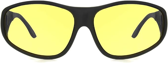 Dioptics Haven Rainier Fits Over Sunglasses Polarized Rectangular, Black/Night Driver, 57 mm + 0