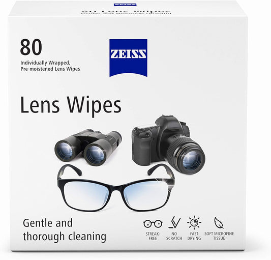 Zeiss Lens Wipes (80 Pack)