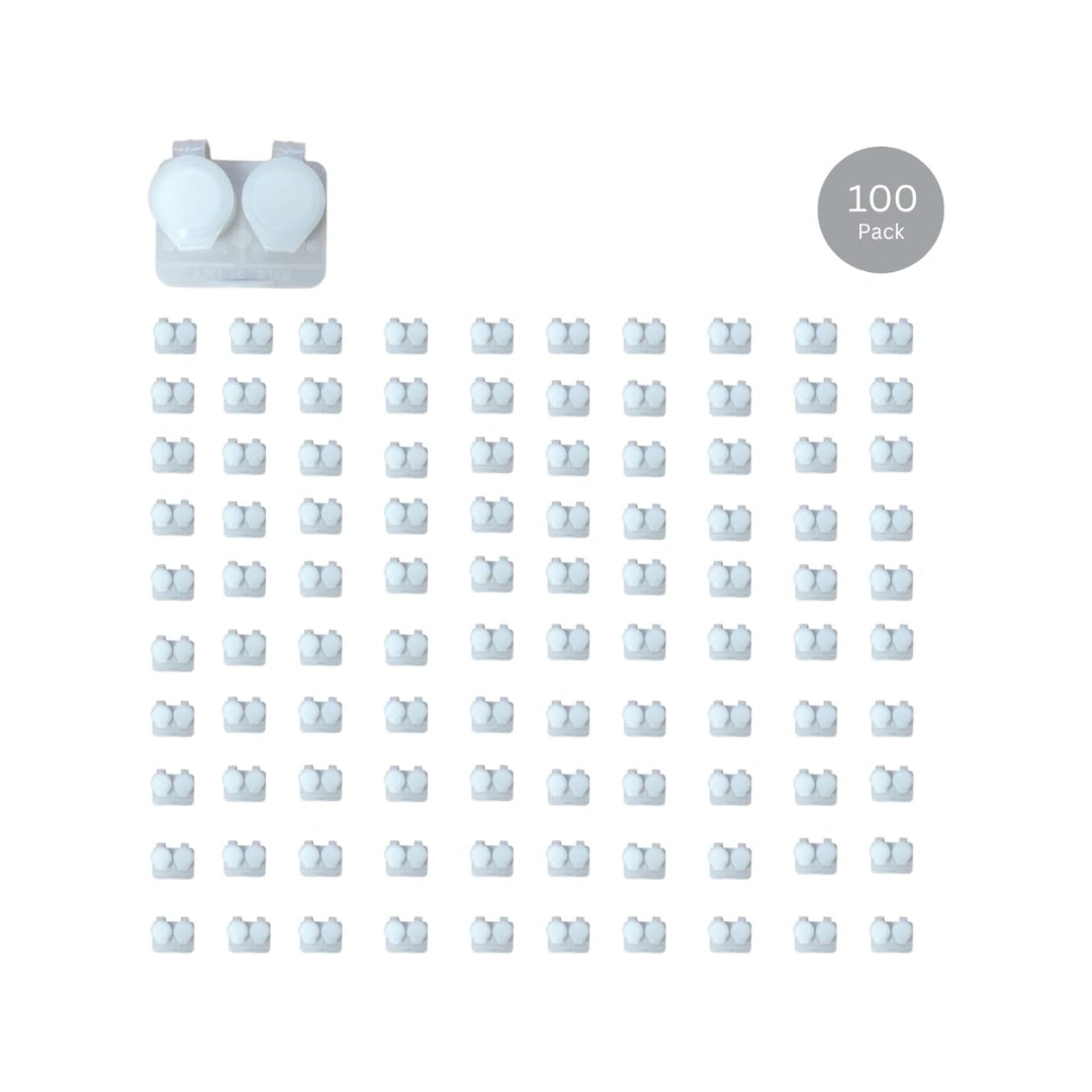 Contact Lens Cases (100 Pack Clear)